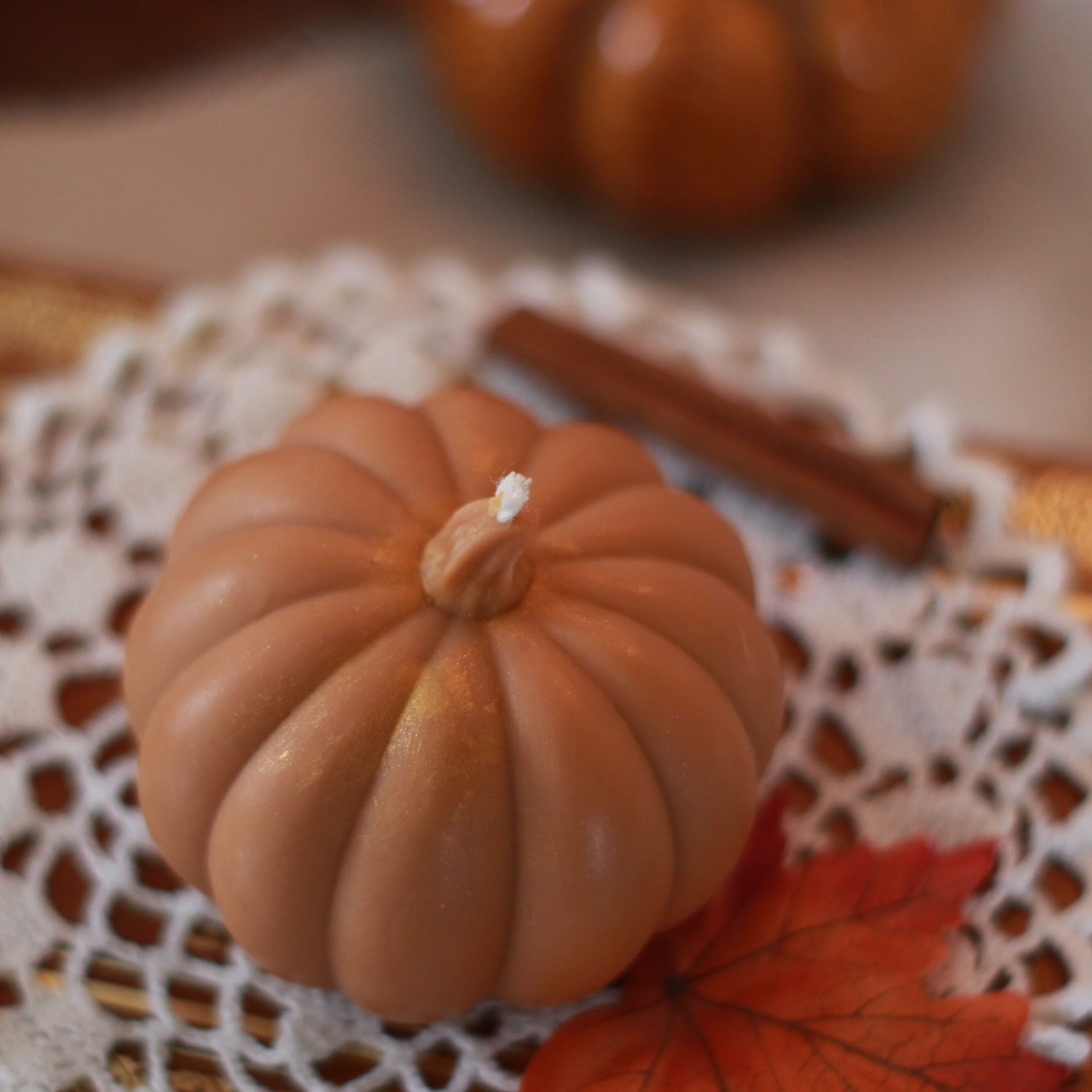 Bougeoir Citrouille Céramique Aromathérapie - Décoration Automne Halloween